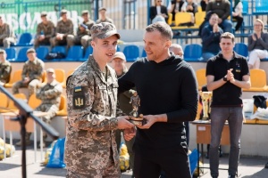 Андрій Шевченко нагородив призерів Всеукраїнського турніру серед військових ліцеїв