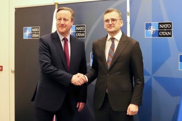 Kuleba after meeting with Cameron: We anticipate significant progress on issue of Russian assets