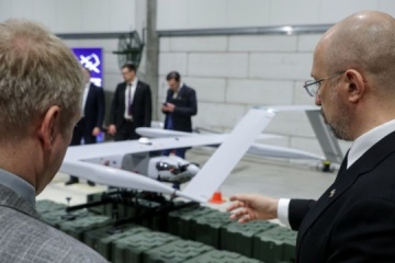 Shmyhal visits drone production complex in Latvia