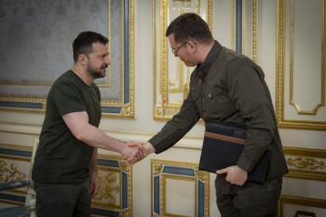 Ukrainian president meets with new Lithuanian defense minister