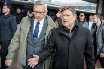 German Vice Chancellor Habeck arrives in Kyiv