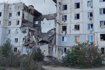 Russians drop two bombs on Kozatske village in Kherson region