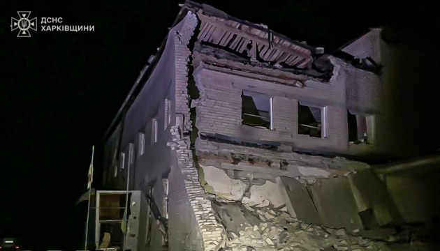 Fire station comes under fire in Kharkiv region