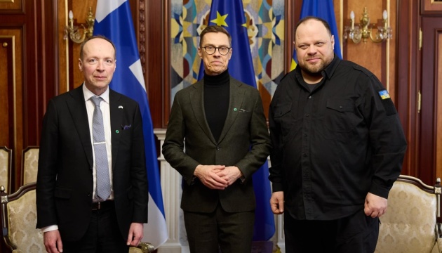 Stefanchuk discusses strengthening sanctions against Russia with Finnish president