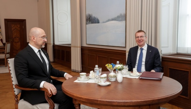 Оборона та активи РФ: Шмигаль зустрівся з президентом Латвії