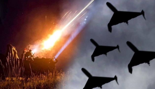 Fuerzas de defensa aérea derriban 15 de los 16 drones Shahed lanzados contra Ucrania esta noche