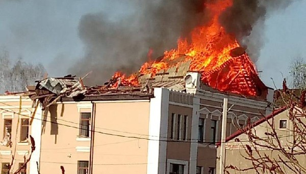 Внаслідок обстрілу Вовчанська повністю зруйнована лікарня