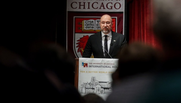 Security, digitalization, drones: Shmyhal meets with students at University of Chicago 