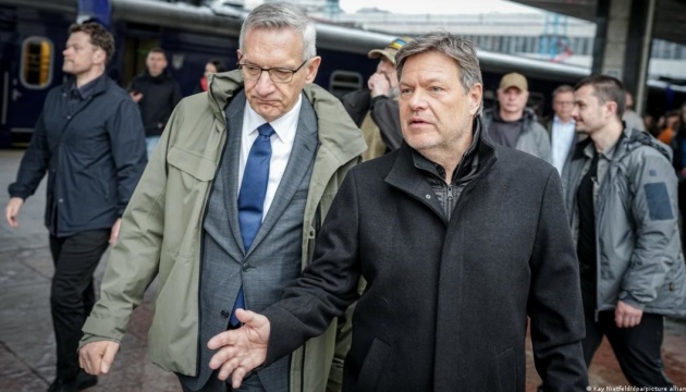 Le vice-chancelier allemand Robert Habeck est arrivé à Kyiv