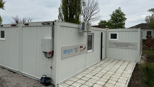 На Сумщині встановили нову модульну станцію для бригад екстреної меддопомоги