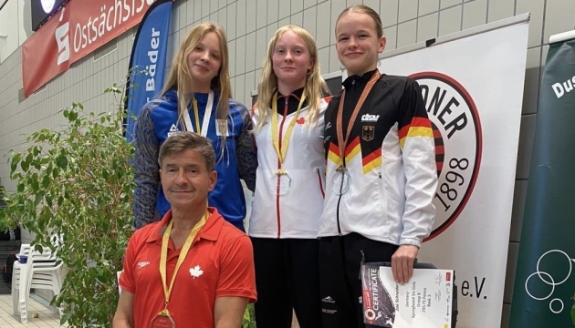Українські юніори здобули два «срібла» на турнірі зі стрибків у воду у Дрездені