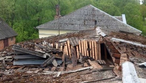 Fire station damaged in Russian shelling of Chernihiv region 