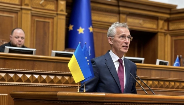 Stoltenberg spricht vor ukrainischem Parlament