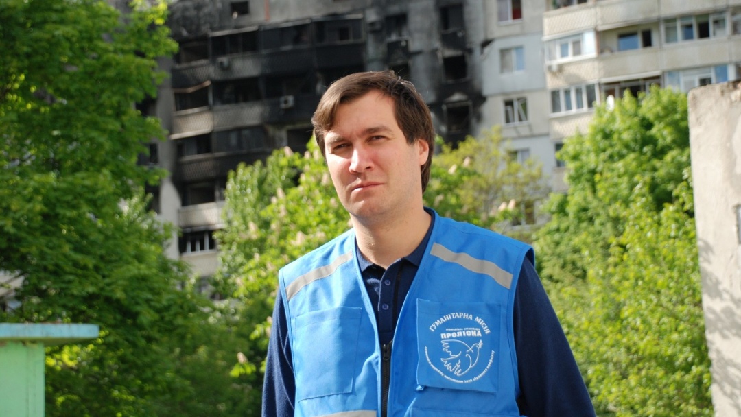 Керівник гуманітарної місії «Проліска» Євген Каплін. Фото: Facebook-сторінка Капліна