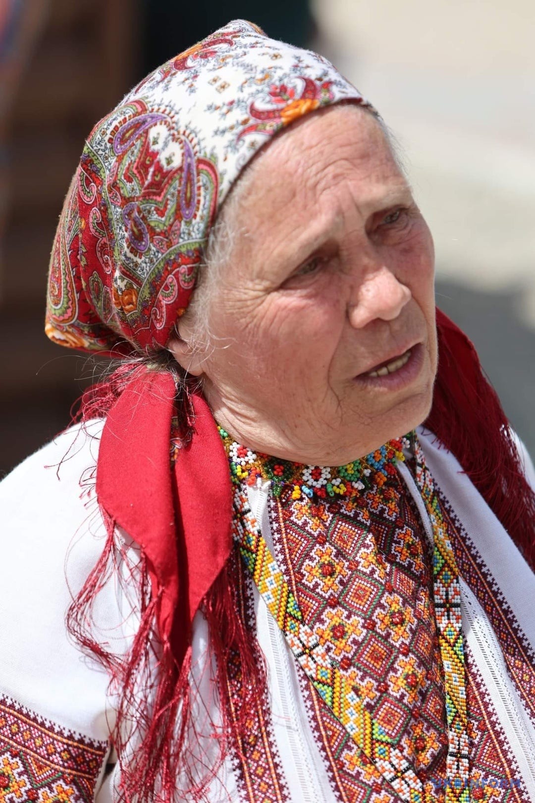 Керівниця хору Наталія Сидорак, село Прокурава, Івано-Франківська облість/Фото: Юрій Рильчук/Укрінформ