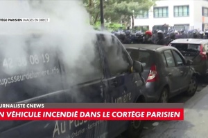 У Парижі під час першотравневих мітингів постраждали 57 поліцейських, затримані 35 осіб