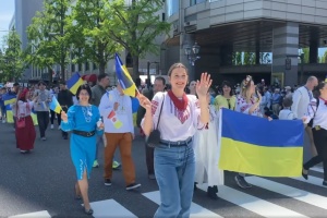 Ukrainians took part in parade in Yokohama