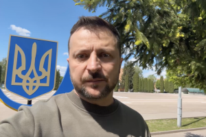 Zelensky addresses Ukrainians in Khmelnytskyi