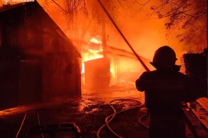 У Миколаєві рятувальники з ночі гасять масштабну пожежу на деревообробному підприємстві