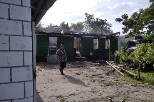 На Херсонщині показали наслідки обстрілу села Станіслав