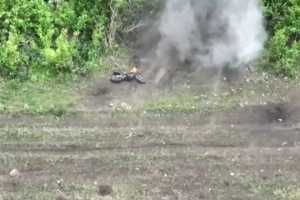 Ukrainian border guards destroy six Russian bikes in Bakhmut sector