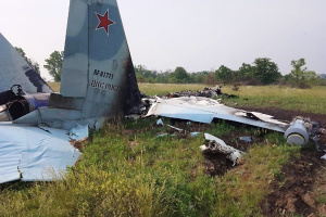 Russisches Kampfflugzeug Su-25 abgeschossen