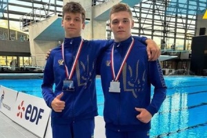 Українські стрибуни у воду здобули «срібло» на турнірі  у Парижі