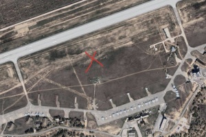 露占領下クリミア・ベリベク飛行場の火災被害の写真がＳＮＳに出回る