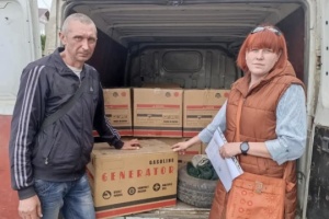 Kherson region’s community receives 20 generators from Netherlands