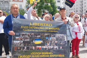 У Мадриді українці закликали світ активізувати зусилля для звільнення захисників «Азовсталі»