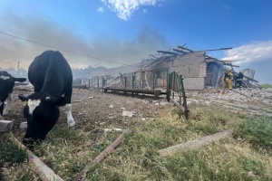 На Харківщині росіяни чотирма авіабомбами знищили фермерське господарство