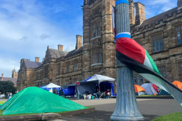 В Австралії учасники пропалестинських мітингів розбили табори біля університетів