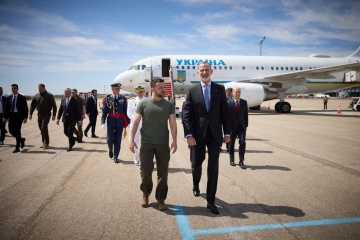 President Zelensky arrives in Spain
