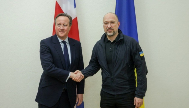 Shmyhal, Cameron discuss energy, economic support for Ukraine