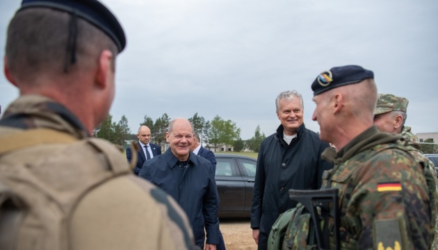 Науседа та Шольц на зустрічі в Литві обговорили посилення ППО України