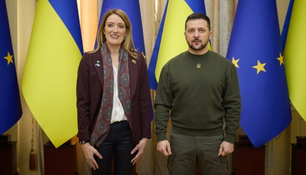 Air raid alert interrupts Zelensky, Metsola’s presser in Kyiv