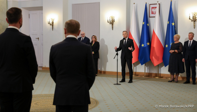 Дуда прийняв присягу в чотирьох нових міністрів польського уряду