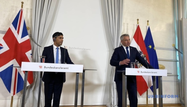 Heads of Austria, UK governments talk support for Ukraine