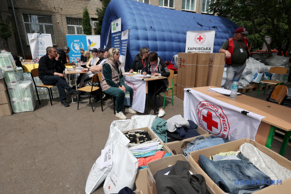 Evakuierungspunkt in Charkiw / Foto: Wjatscheslaw Madijewskyj. Ukrinform