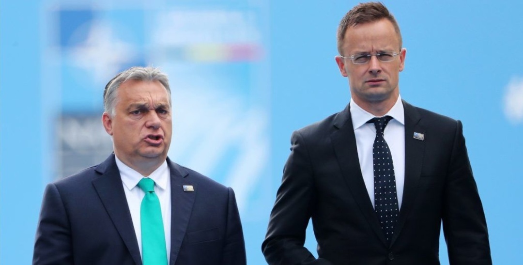 Прем'єр-міністр Віктор Орбан та глава МЗС Угорщини Петер Сіярто