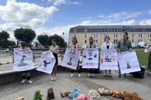 Пластуни півдня Франції вшанували пам’ять загиблих під час війни українських дітей