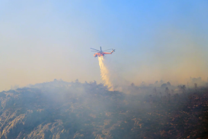 На грецькому острові Серіфос - лісова пожежа, евакуювали кілька сіл
