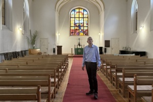Deutscher Botschafter besucht evangelisch-lutherische Erlöserkiche in Mykolajiw