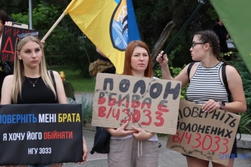 Rally in support of Ukrainian POWs held in Zaporizhzhia