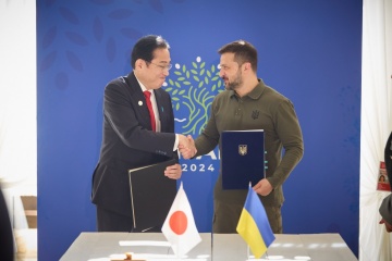 Ukraine signs security agreement with Japan