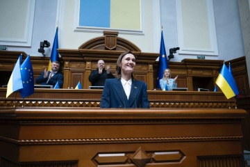 Presidenta del Seimas de Lituania interviene en la Verjovna Rada
