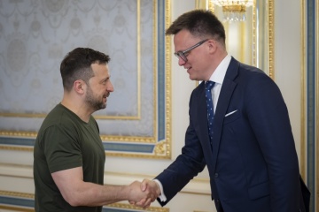 Zełenski i marszałek Sejmu Polski rozmawiali o ochronie ukraińskiego nieba

