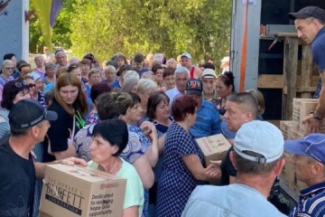Three villages in Kherson region receive humanitarian aid from U.S. benefactors