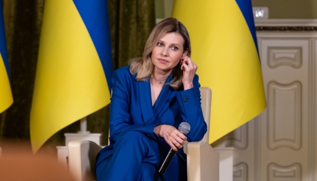 ウクライナ児童帰還連合にはすでに３７か国が加わっている＝ゼレンシカ宇大統領夫人