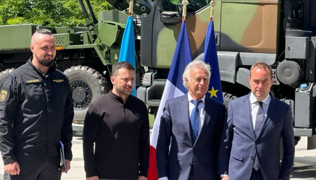 Зеленський зустрівся з міністром збройних сил Франції